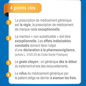 Flyer Les règles de prescription et de délivrance du médicament génériques
