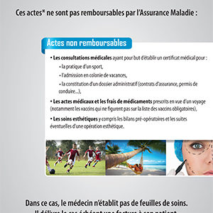 Affiche Actes non remboursables
