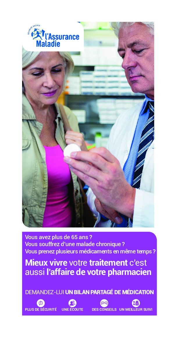 Mieux vivre votre traitement c’est aussi l’affaire de votre pharmacien