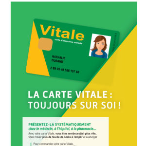 Affiche La carte Vitale : Toujours sur soi