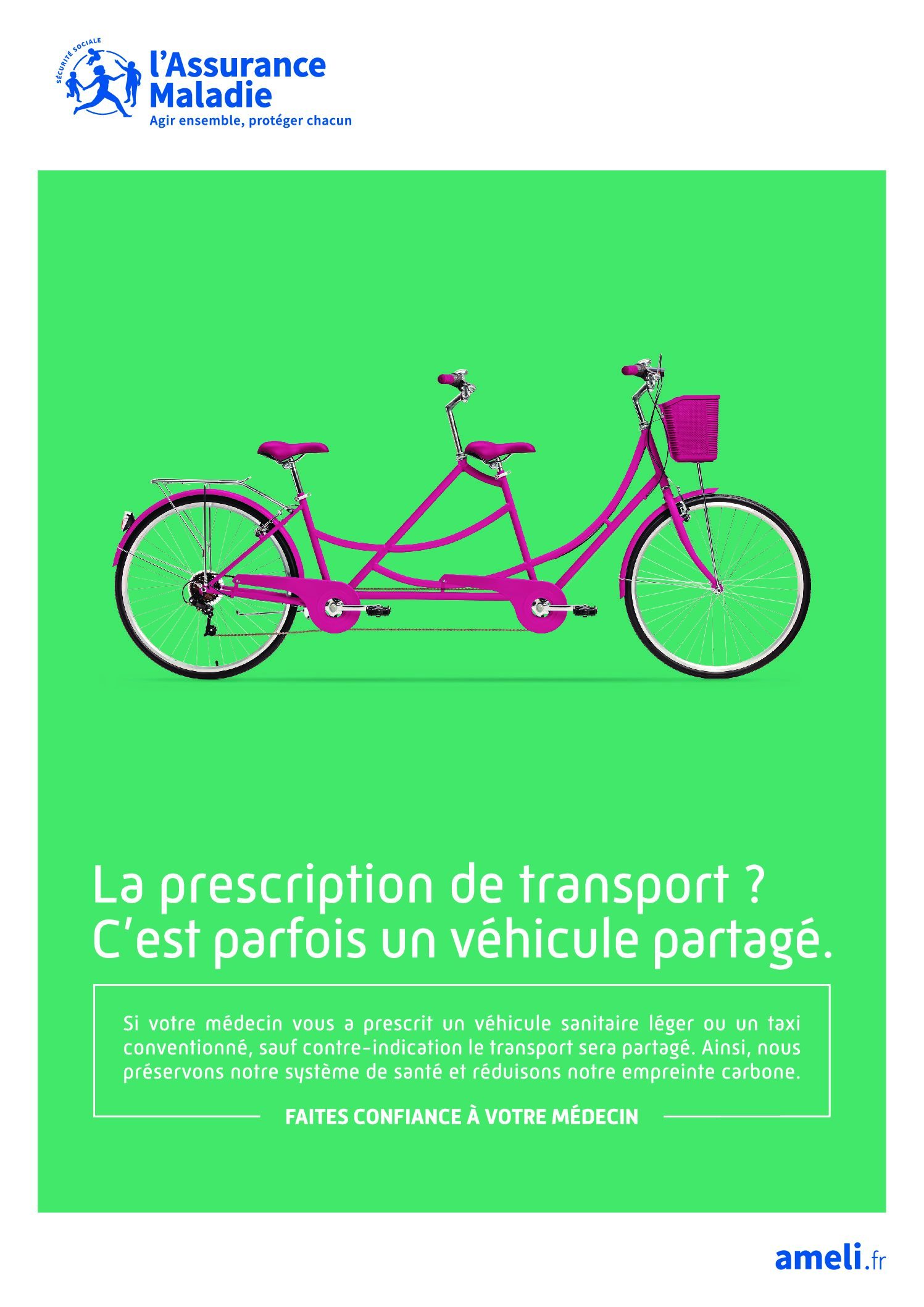 La prescrition de transport ? c'est parfois un véhicule partagé.